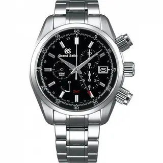 Grand Seiko Spring Drive Chronograph Stainless Steel / Black / Bracelet