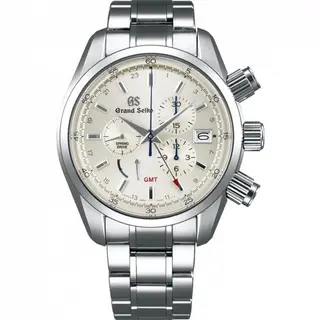 Grand Seiko Spring Drive Chronograph Stainless Steel / Silver / Bracelet