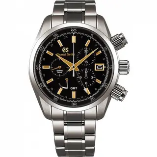 Grand Seiko Spring Drive Chronograph Titanium / Black / Bracelet