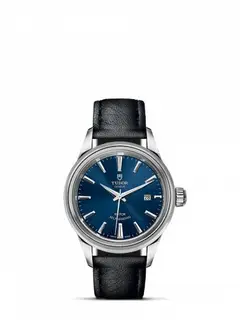Tudor Style 28 Stainless Steel / Blue / Strap