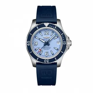 Breitling Superocean 36 Stainless Steel / Blue / Rubber / Pin