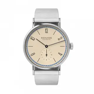 Nomos Glashütte Tangomat A Century of Bauhaus Blue