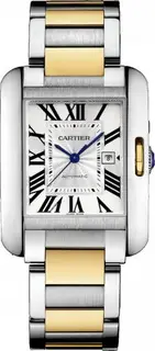 Cartier Tank Anglaise 29.8 Stainless Steel / Yellow Gold / Silver / Bracelet