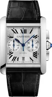 Cartier Tank MC 34.3 Chronograph Stainless Steel / Silver