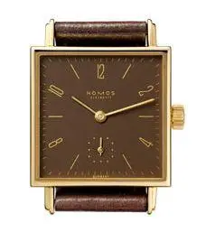 Nomos Glashütte Tetra 27 Gold mocca