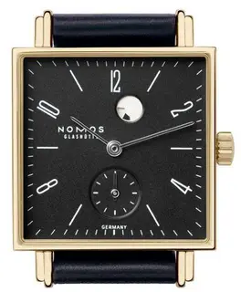 Nomos Glashütte Tetra Gold Gangreserve anthrazit