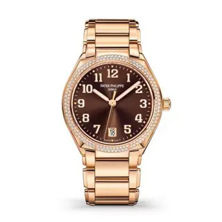 Patek Philippe Twenty-4 Automatic Rose Gold / Diamond / Brown