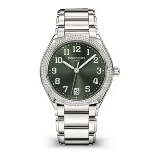 Patek Philippe Twenty-4 Automatic Stainless Steel / Diamond / Olive Green