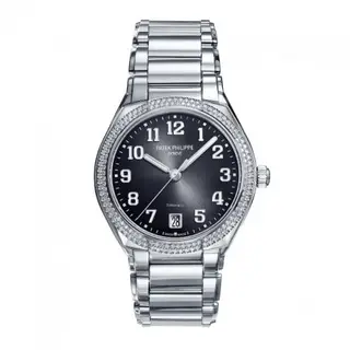 Patek Philippe Twenty-4 Automatic Tiffany Stainless Steel / Diamond / Black
