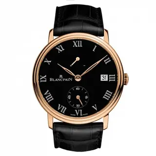 Blancpain Villeret 8 Jours Manuelle Red Gold / Black Enamel