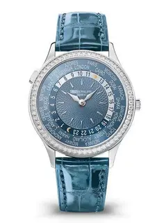 Patek Philippe World Time 7130 White Gold / Blue – Hong Kong
