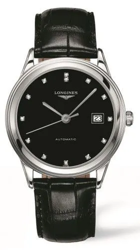 Longines Flagship 38.5 Black Diamond L4.874.4.57.2