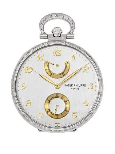 Patek Philippe Pocket Watch Lepine Power Reserve White Gold 982/177G