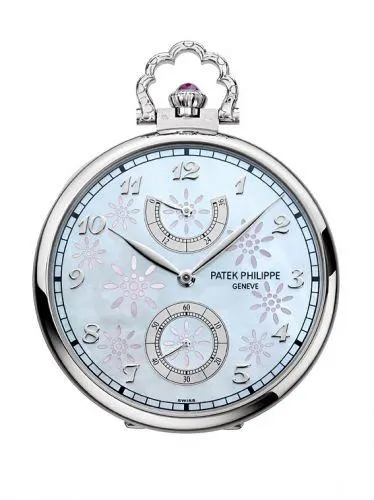 Patek Philippe Pocket Watch Lepine Power Reserve White Gold 982/140G