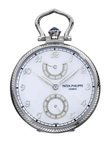 Patek Philippe Pocket Watch Lepine Power Reserve White Gold 982/132G
