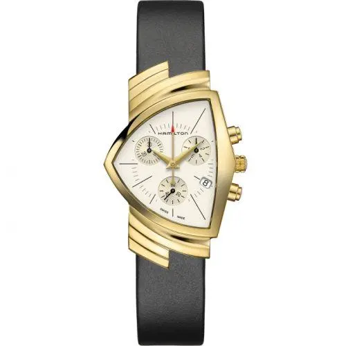 Hamilton Ventura Chrono Quartz 32.3 PVD Yellow H24422751