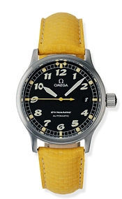 Omega Dynamic III Date Stainless Black Yellow Coramide 5250.50.40